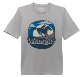 112354203 - Wrangler® Boys Short Sleeve T-Shirt - Ultimate Gray Heather