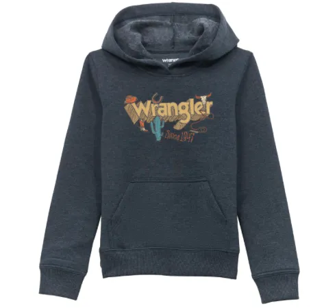 112354259 - Wrangler® Boys Hoodie - Dark Sapphire