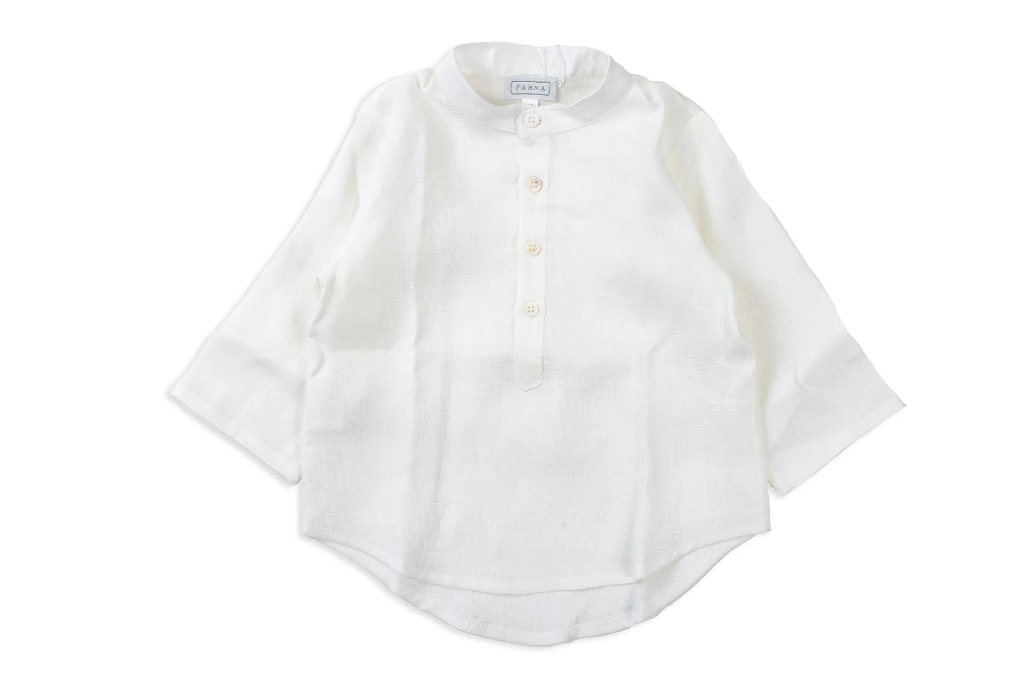 Adam White Linen Italian Button Up Shirt