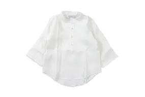 Adam White Linen Italian Button Up Shirt