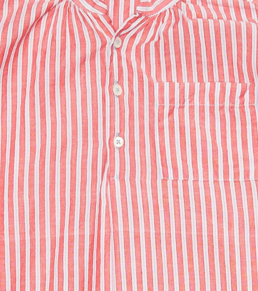 Adonis Caramel cotton shirt, red