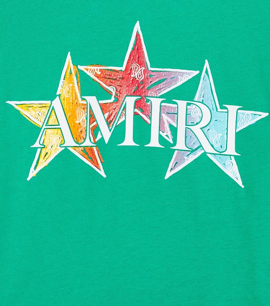 Amiri Stars Cotton Jersey T-Shirt, Blue