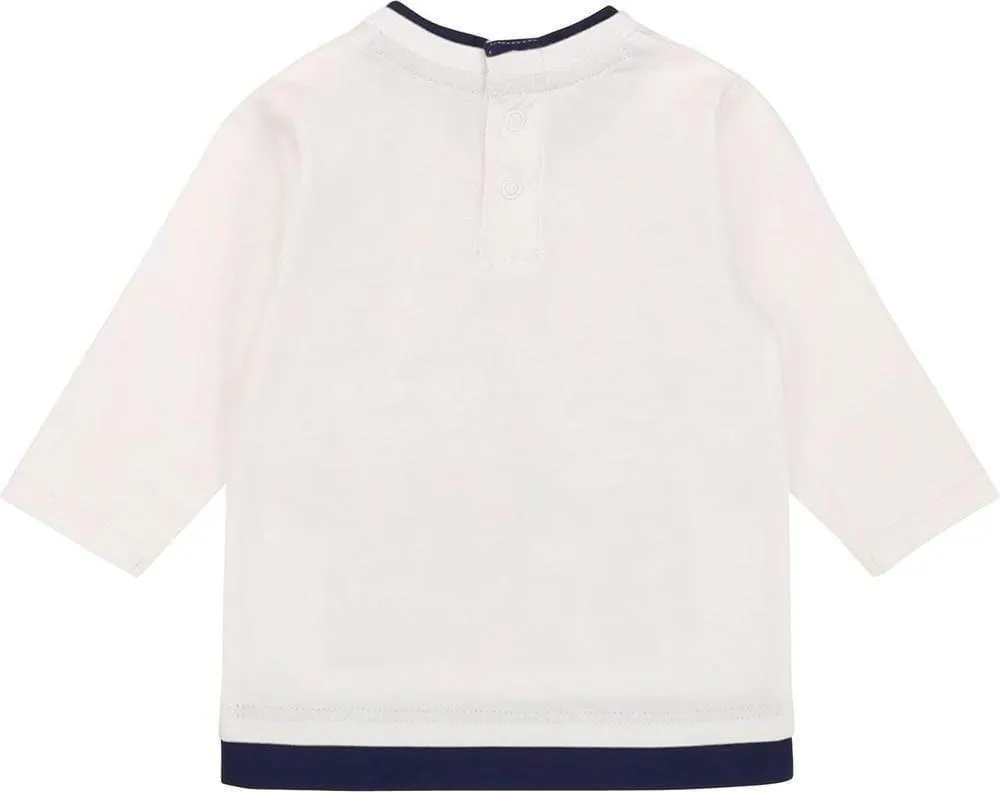 Baby Boys White Long Sleeve T-Shirt