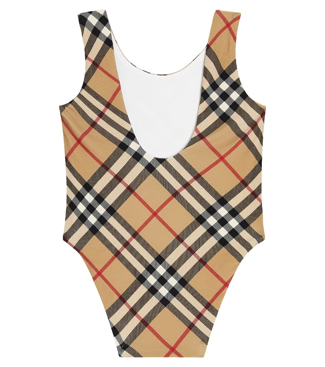 Baby burberry checkered swimsuit Burberry Kids, beige