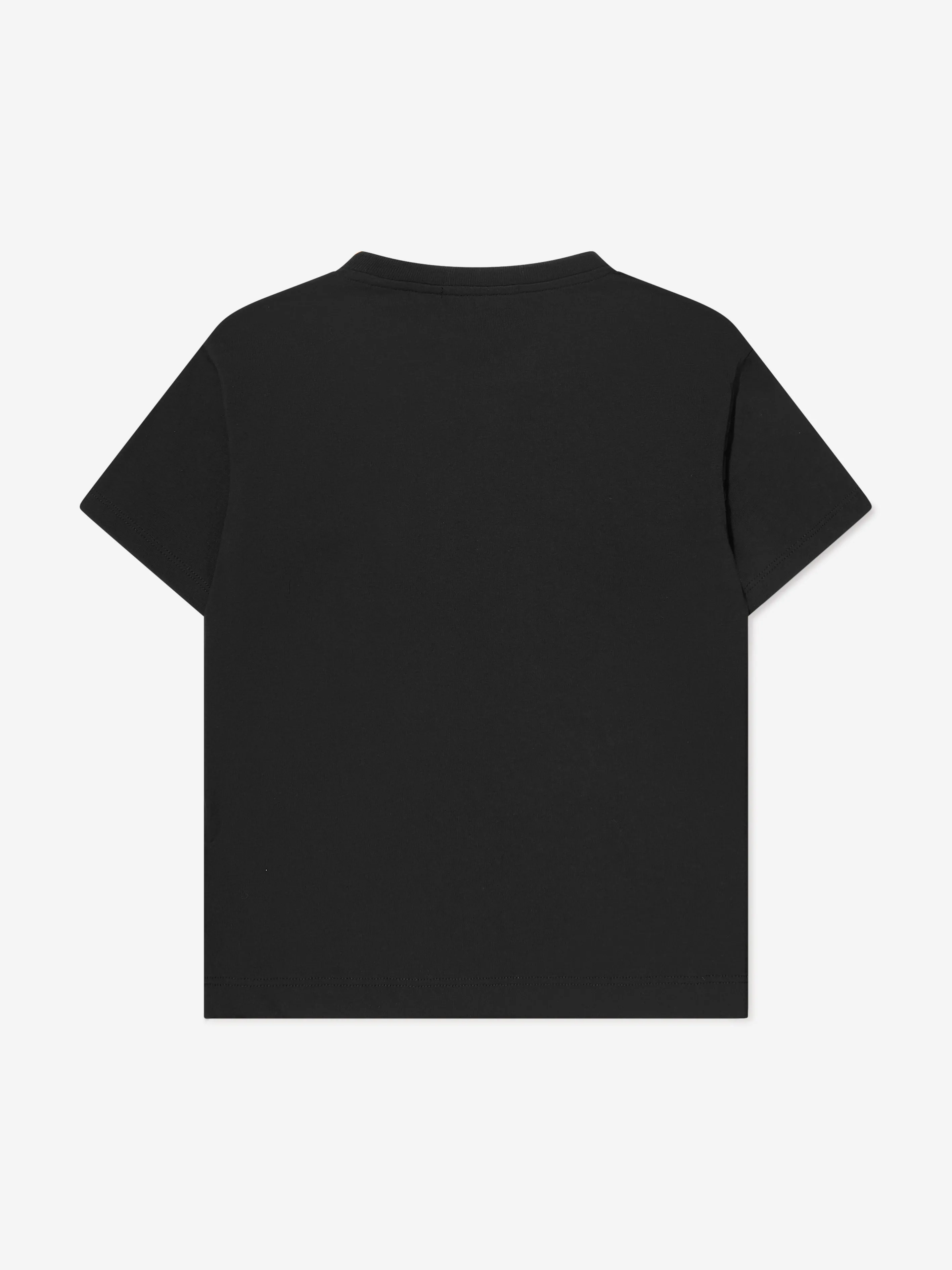 Balmain Boys Graphic Print T-Shirt in Black