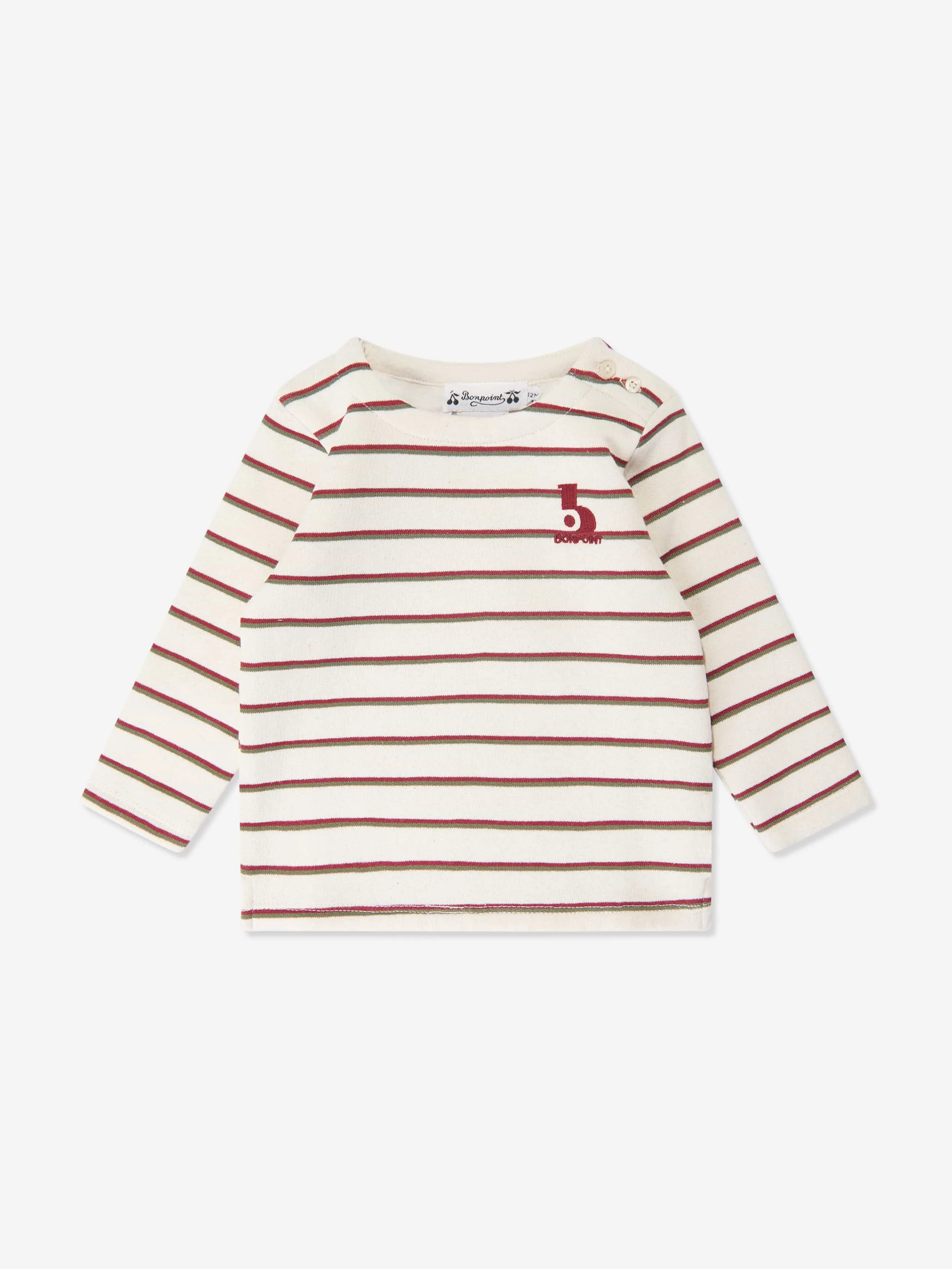 Bonpoint Baby Boys Striped T-Shirt in Multicolour