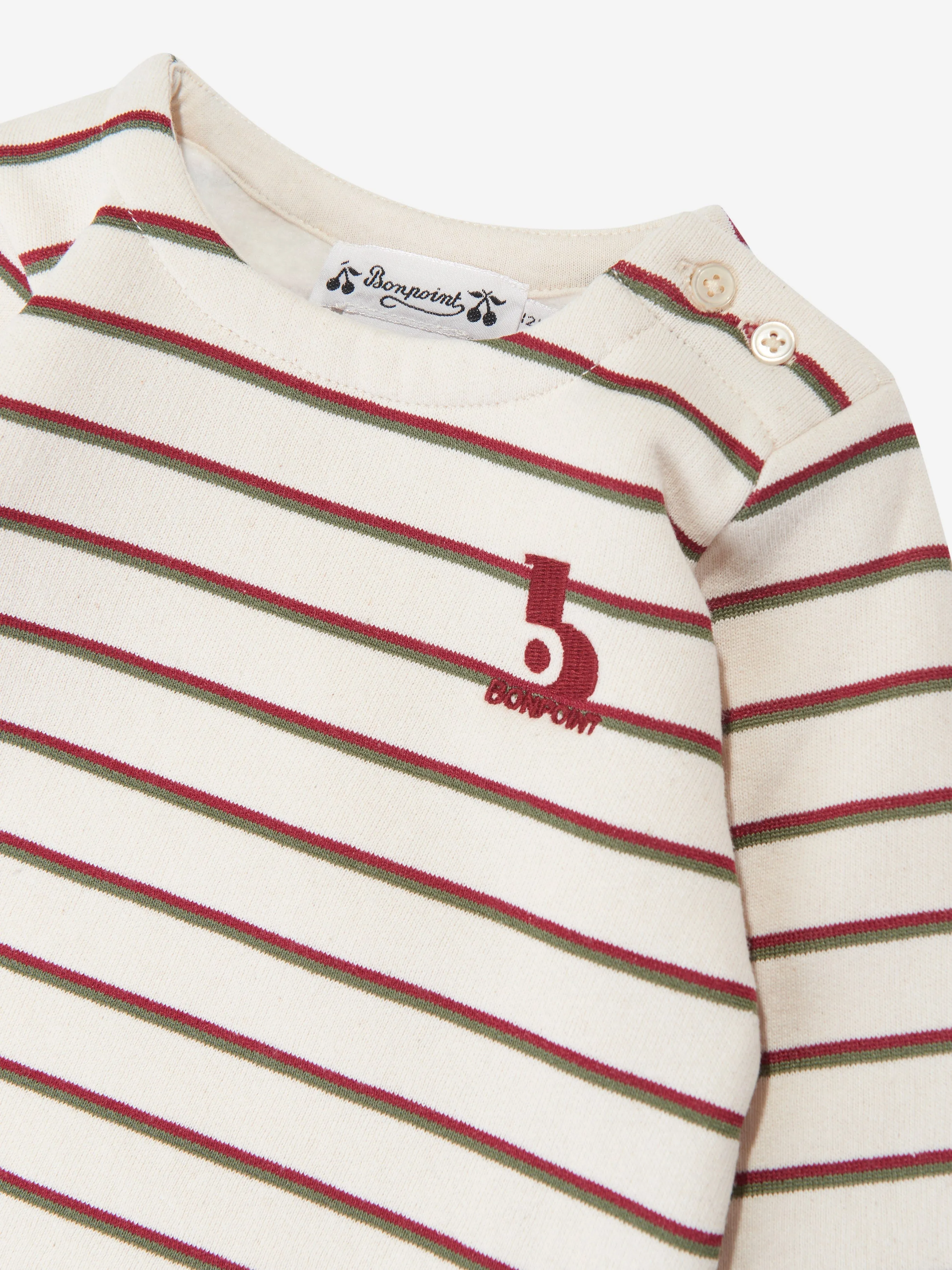 Bonpoint Baby Boys Striped T-Shirt in Multicolour