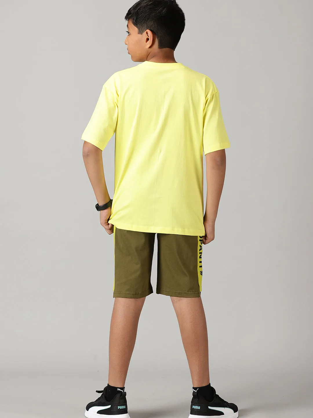 Boys Printed Drop Shoulder Tee