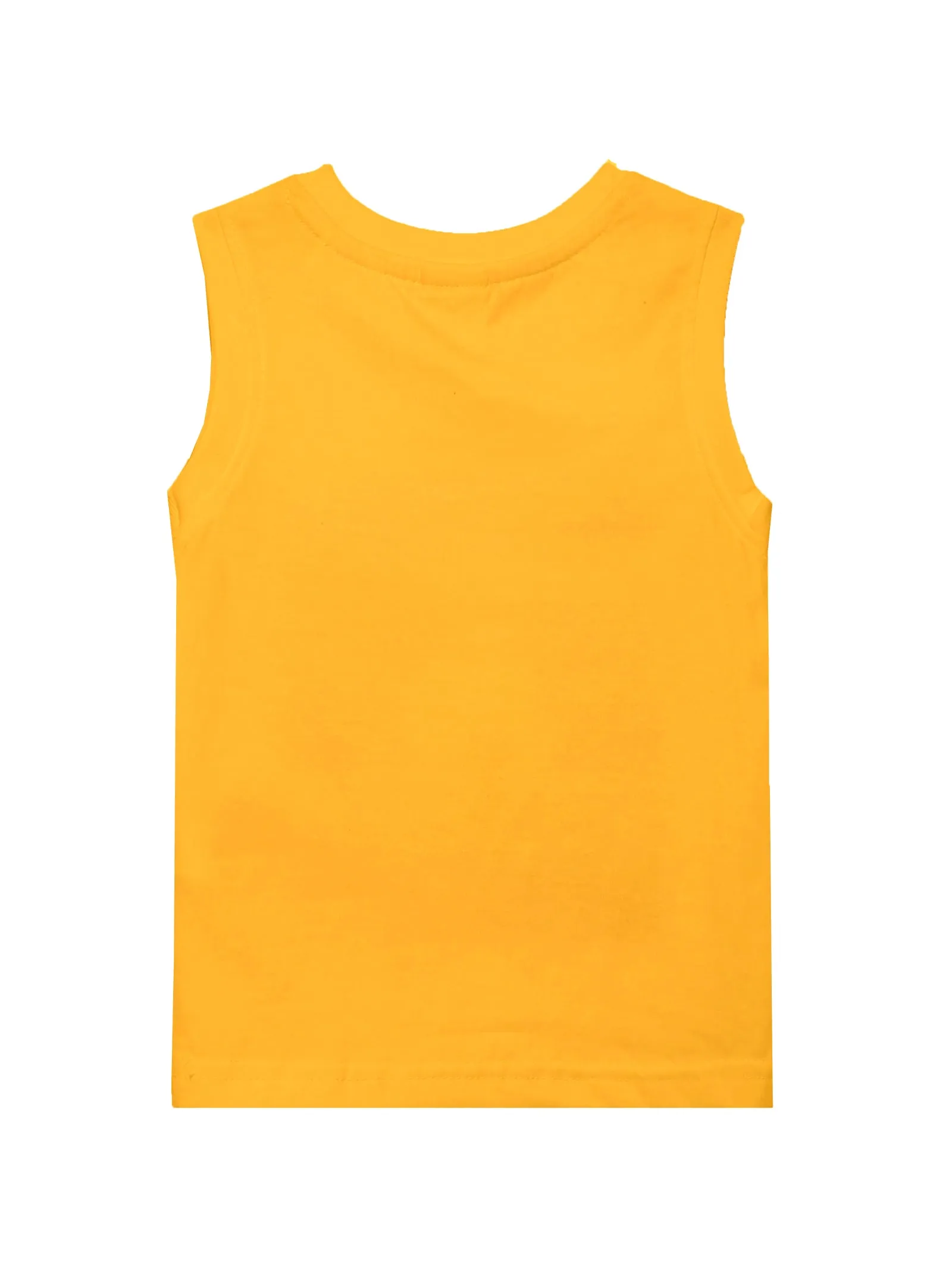 Boys Round Neck Sleeveless Tee Pack of 5