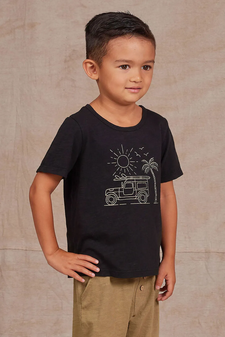 Boys Shirt Rylee   Cru Basic Surfin' Safari