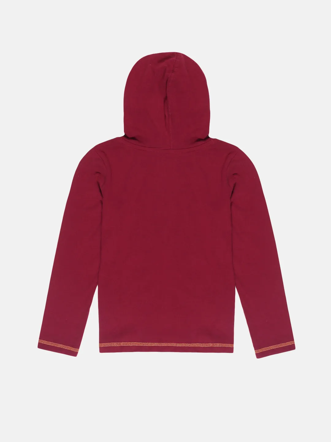 Boy's Solid Full Sleeve Hood Tee