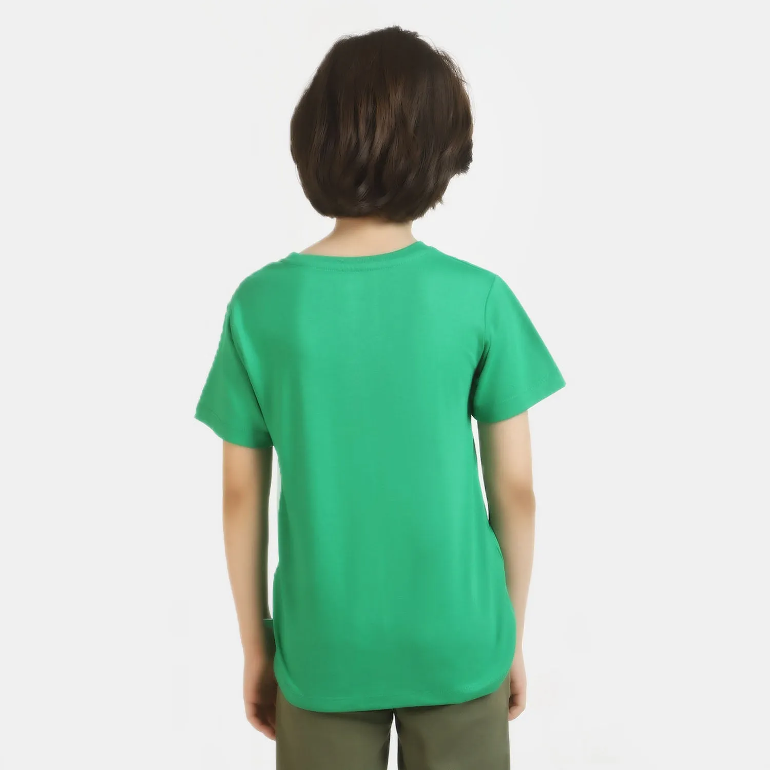 Boys T-Shirt H/S Zindabad Pakistan- Fern Green