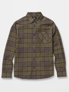 Caden Plaid Shirt - MILITARY - (KIDS)