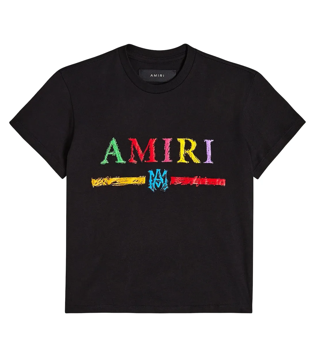 Crayon Sketch Amiri Cotton Jersey T-Shirt, Black