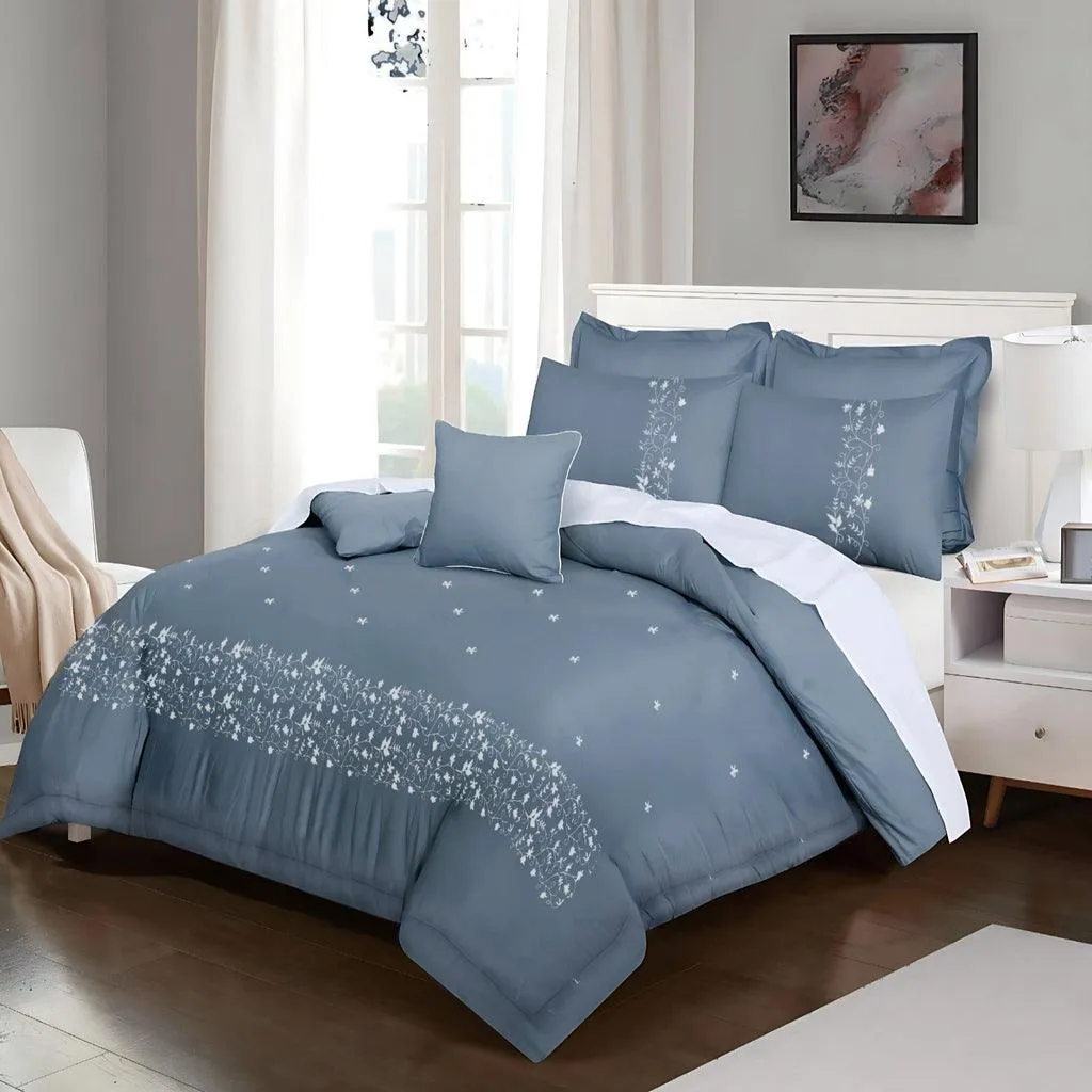 Crestina Embroidered Duvet Set