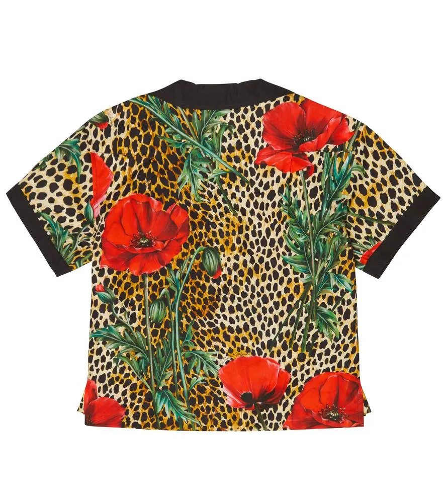 Dolce&Gabbana printed cotton shirt, multicolored