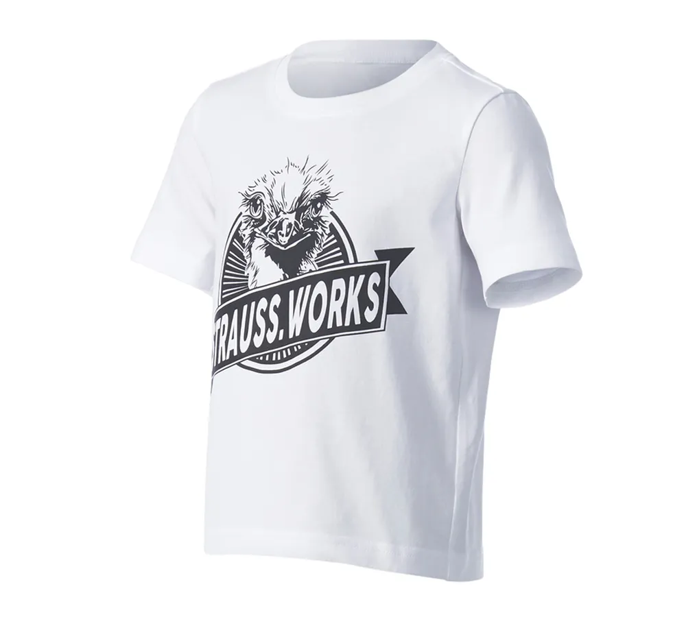 e.s. T-shirt strauss works, children's