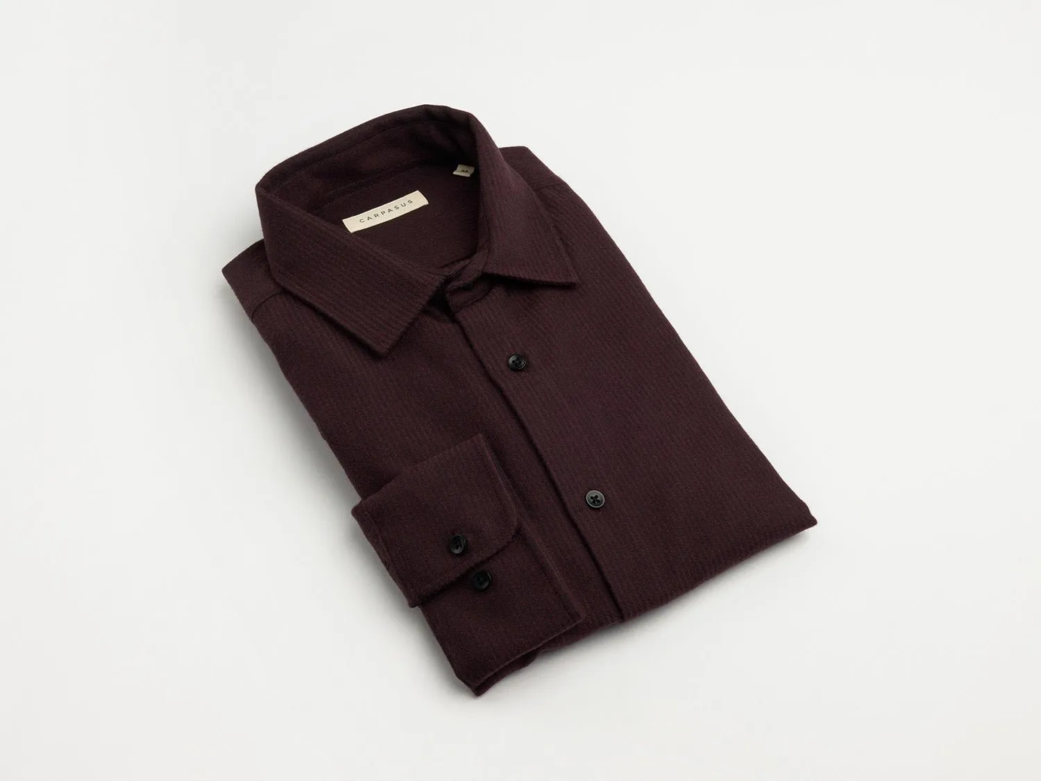 Flannel Shirt Alcea Bordeaux