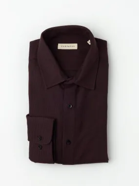 Flannel Shirt Alcea Bordeaux