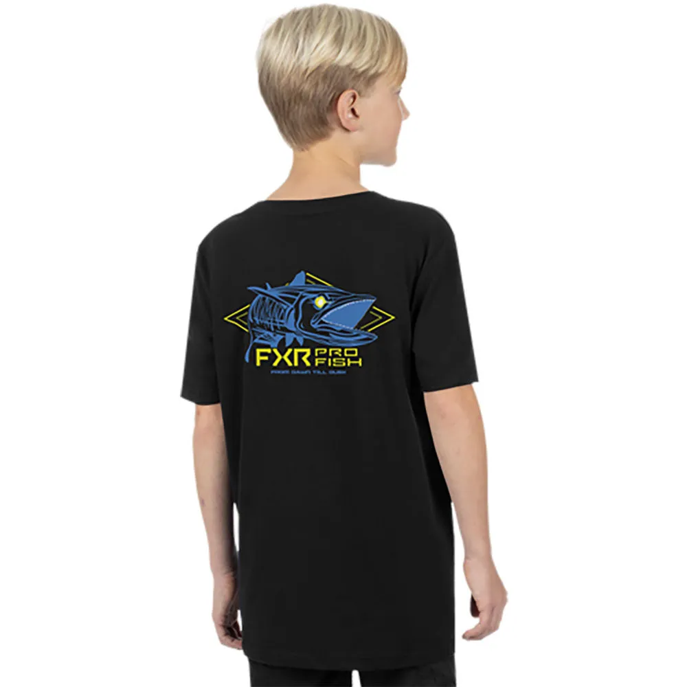 FXR Trophy Premium T-Shirt Black/Blue