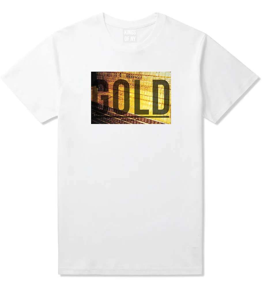 Gold Bricks Money Luxury Bank Cash Boys Kids T-Shirt