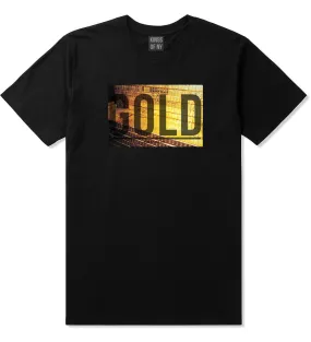 Gold Bricks Money Luxury Bank Cash Boys Kids T-Shirt