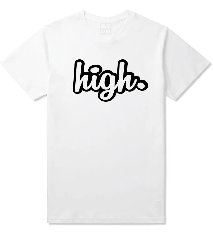 High Outline Weed Boys Kids T-Shirt