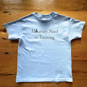 HISTORY NERD® in Training shirt in youth sizes - Light Blue