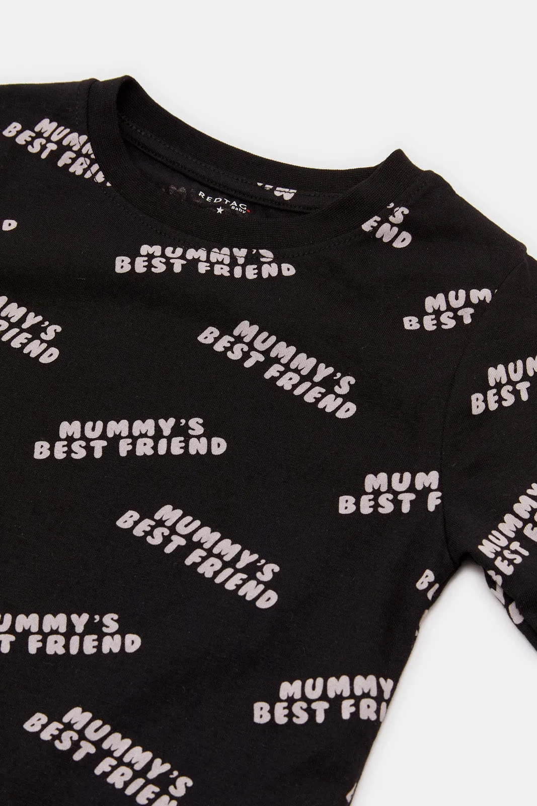 Infant Boys Black Mummy's Best Friend T-Shirt