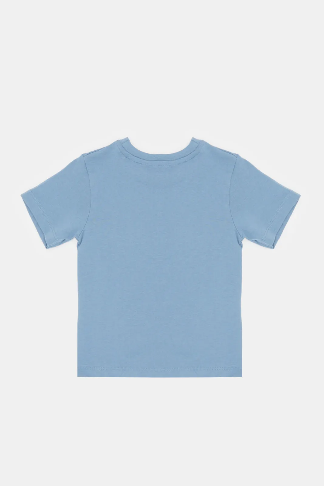 Infant Boys Blue Elephant Pocket T-Shirt