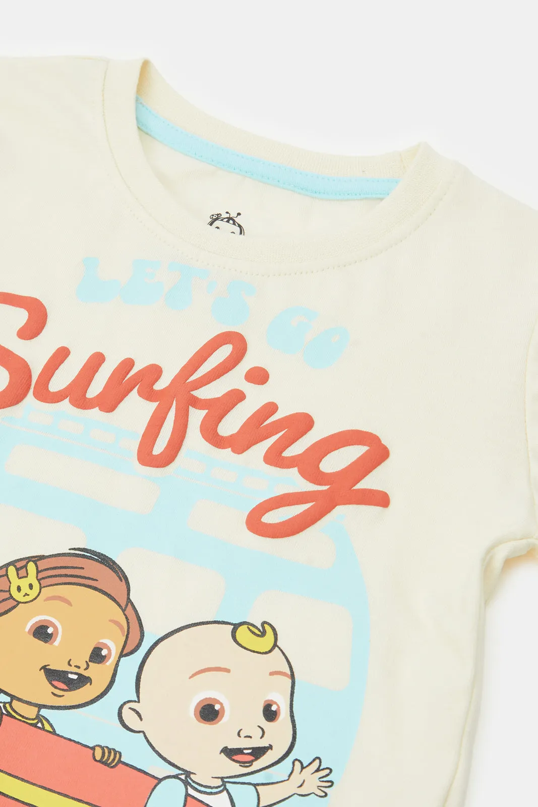 Infant Boys Cream Surfing T-Shirt