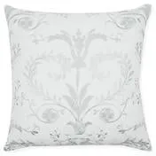 Josette Silver Embroidered Cushion