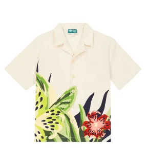 Kenzo Floral Print Cotton Shirt, Multicolor