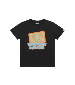 KIDS JUMBLE ROBOT LOGO T-SHIRT - BLACK