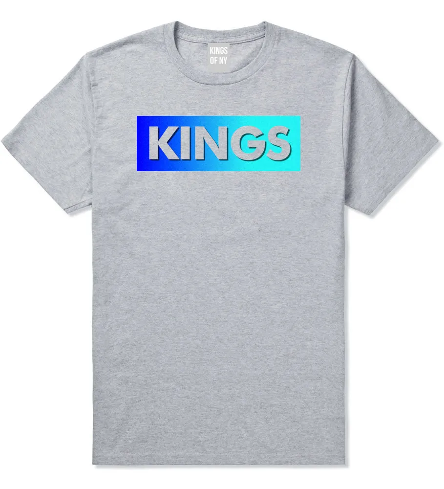 Kings Blue Gradient Boys Kids T-Shirt