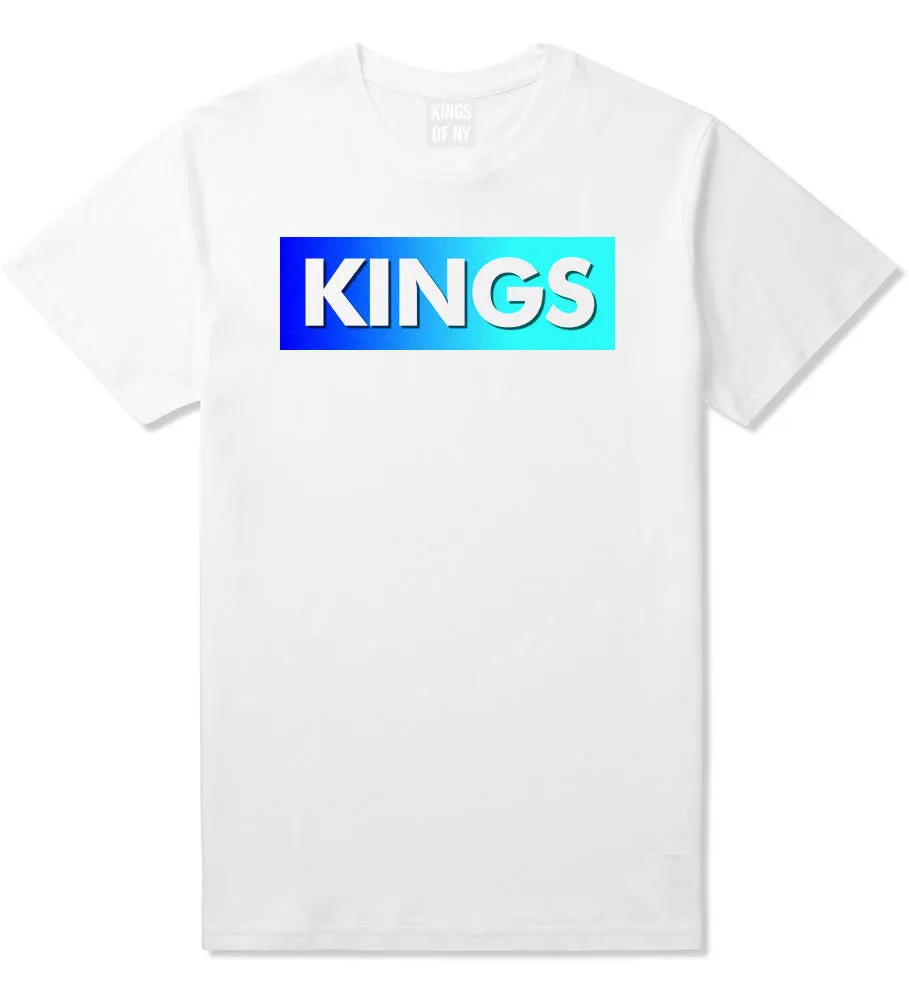 Kings Blue Gradient Boys Kids T-Shirt