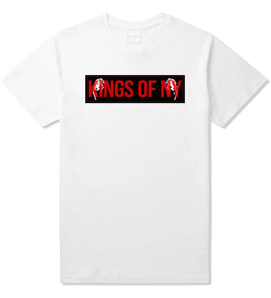 Kings of NY Red Girl Logo Boys Kids T-Shirt