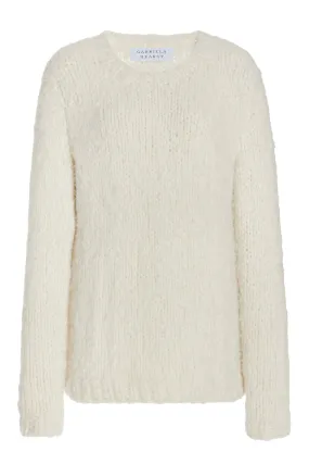 Lawrence Knit Sweater in Ivory Welfat Cashmere