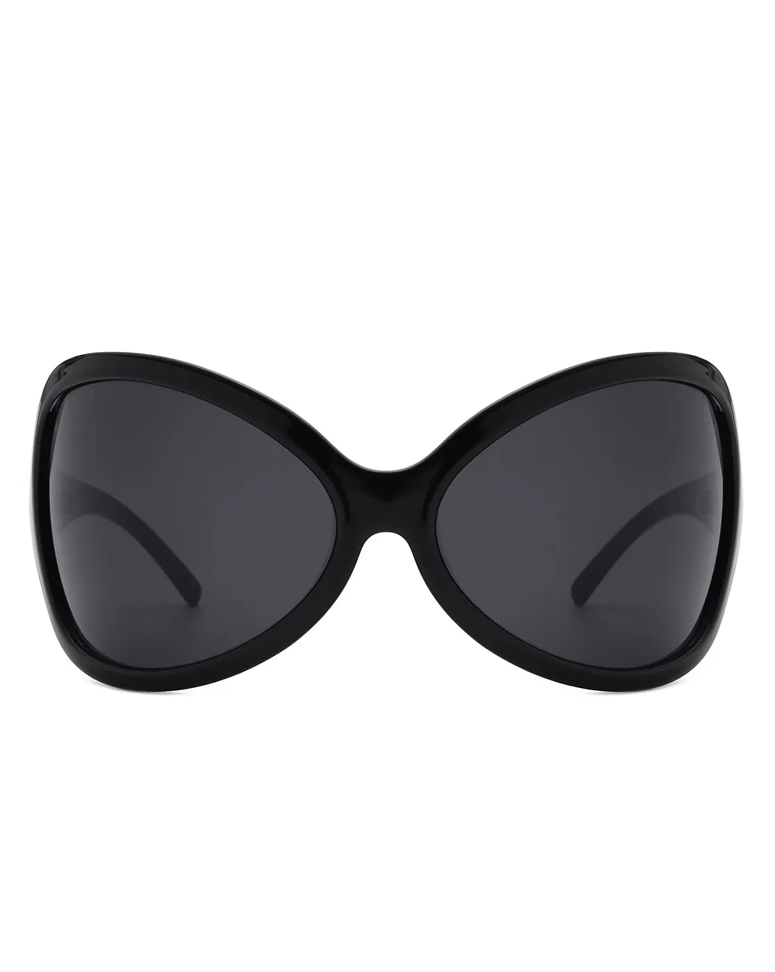 Luna - Oversized Triangle Butterfly Shape Women's Sunglasses