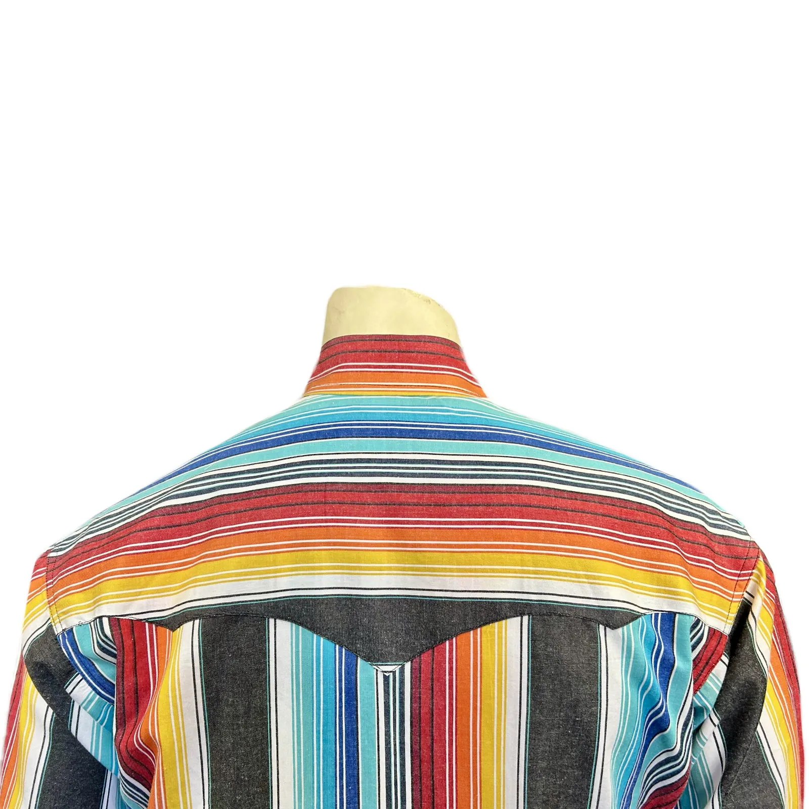 Men's Vintage Serape Stripe Western Shirt