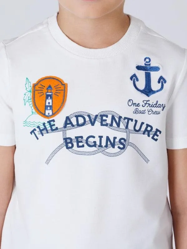 One Friday White Adventure T-shirt