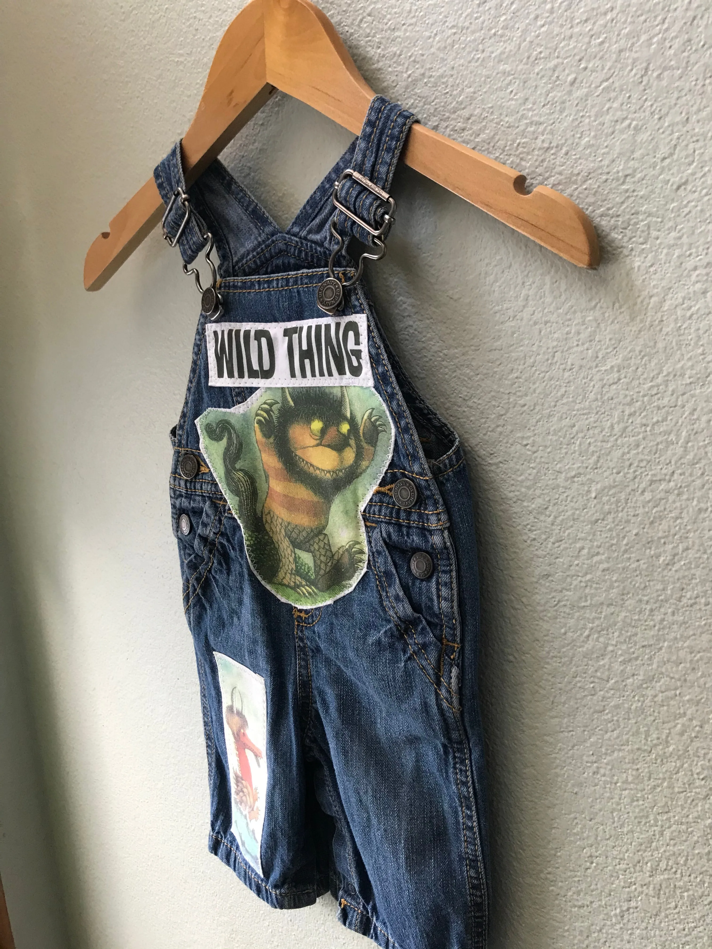 Overalls, Wild Thing Denim Overalls, Boy, Girl, Where the Wild Things Are