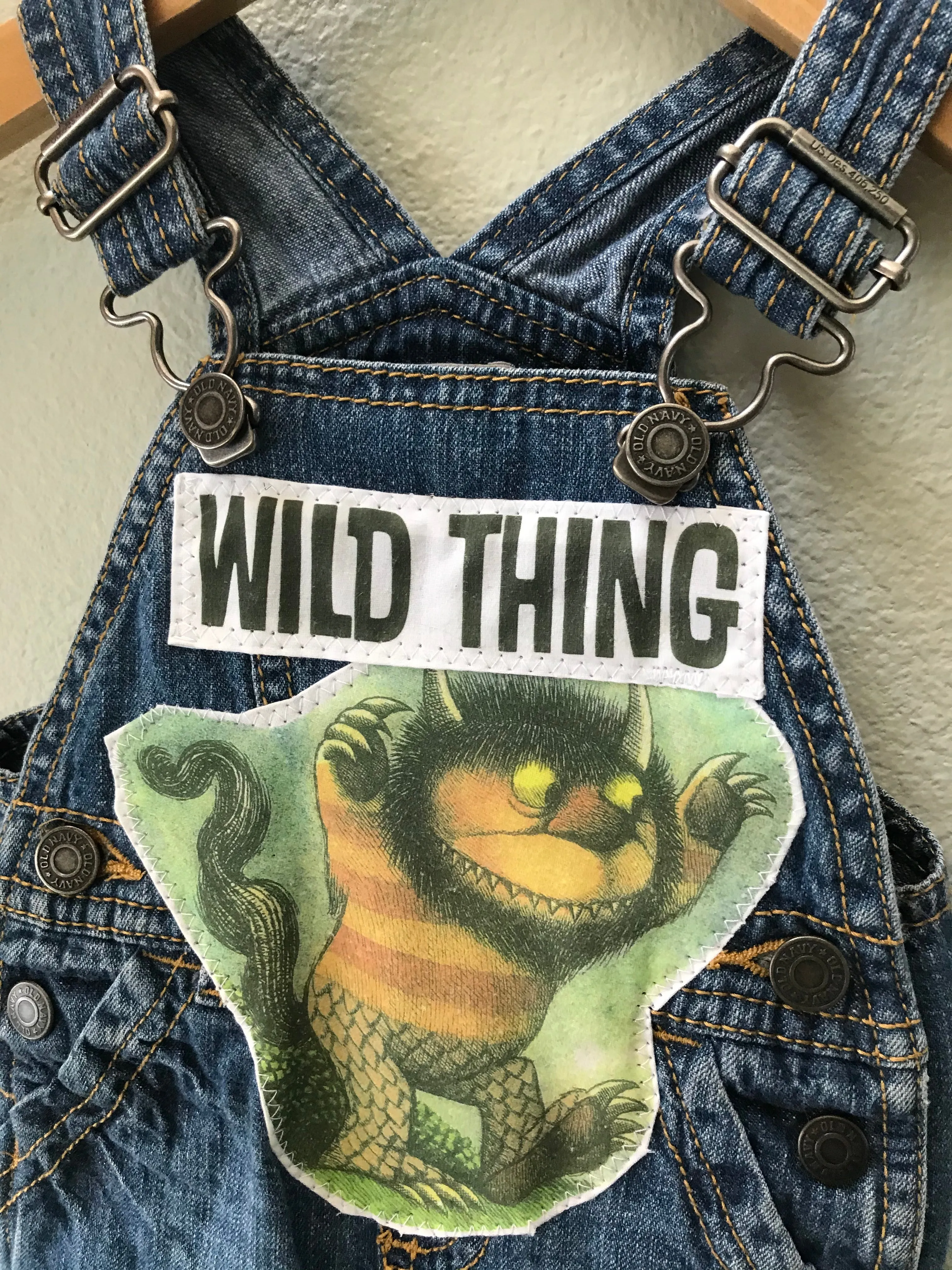 Overalls, Wild Thing Denim Overalls, Boy, Girl, Where the Wild Things Are