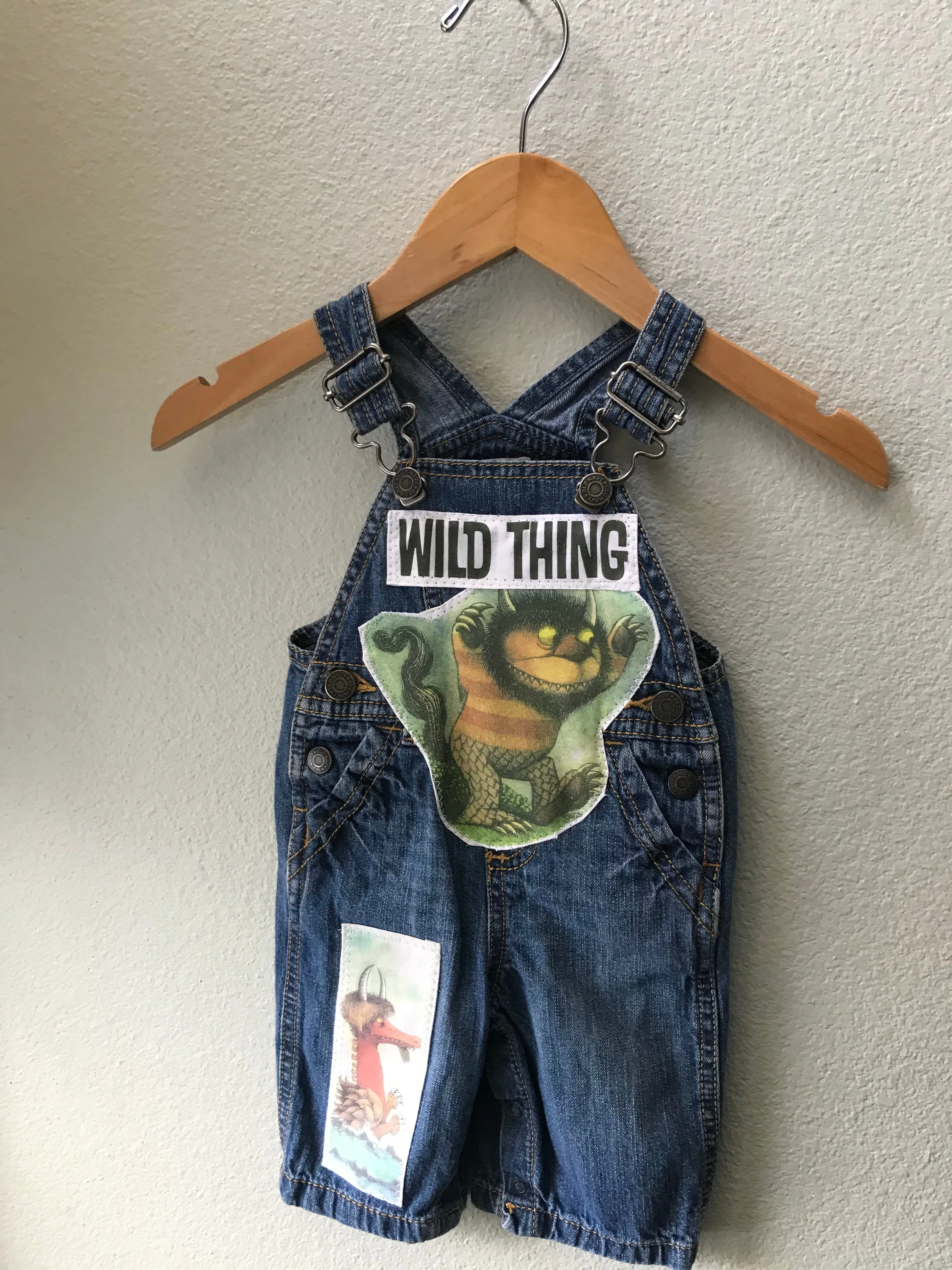 Overalls, Wild Thing Denim Overalls, Boy, Girl, Where the Wild Things Are