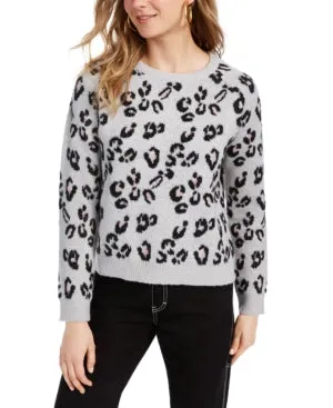 Planet Gold Juniors Animal-Print Sweater