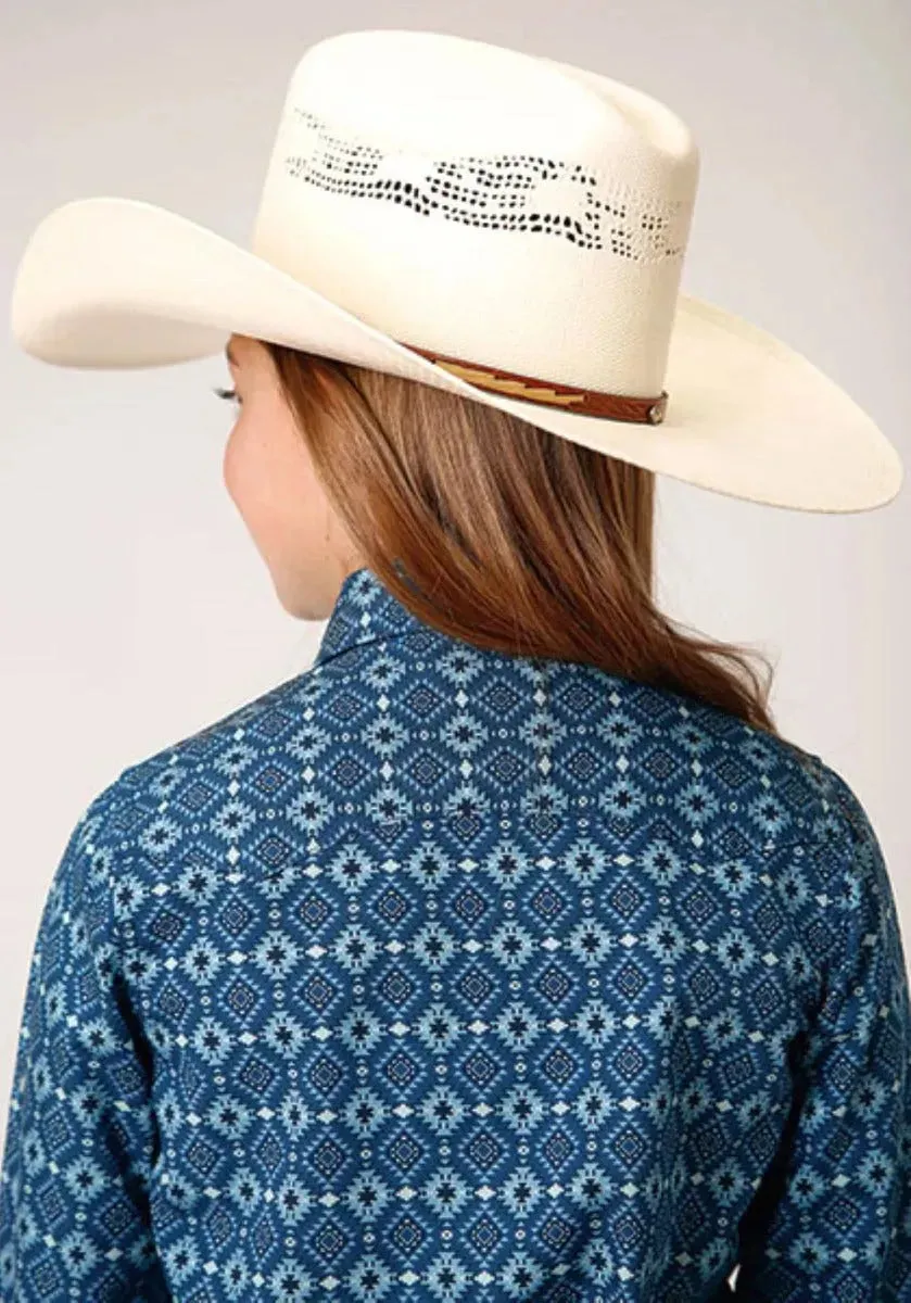 Roper West Made (Mini Aztec) - Girl's Western Snap Shirts