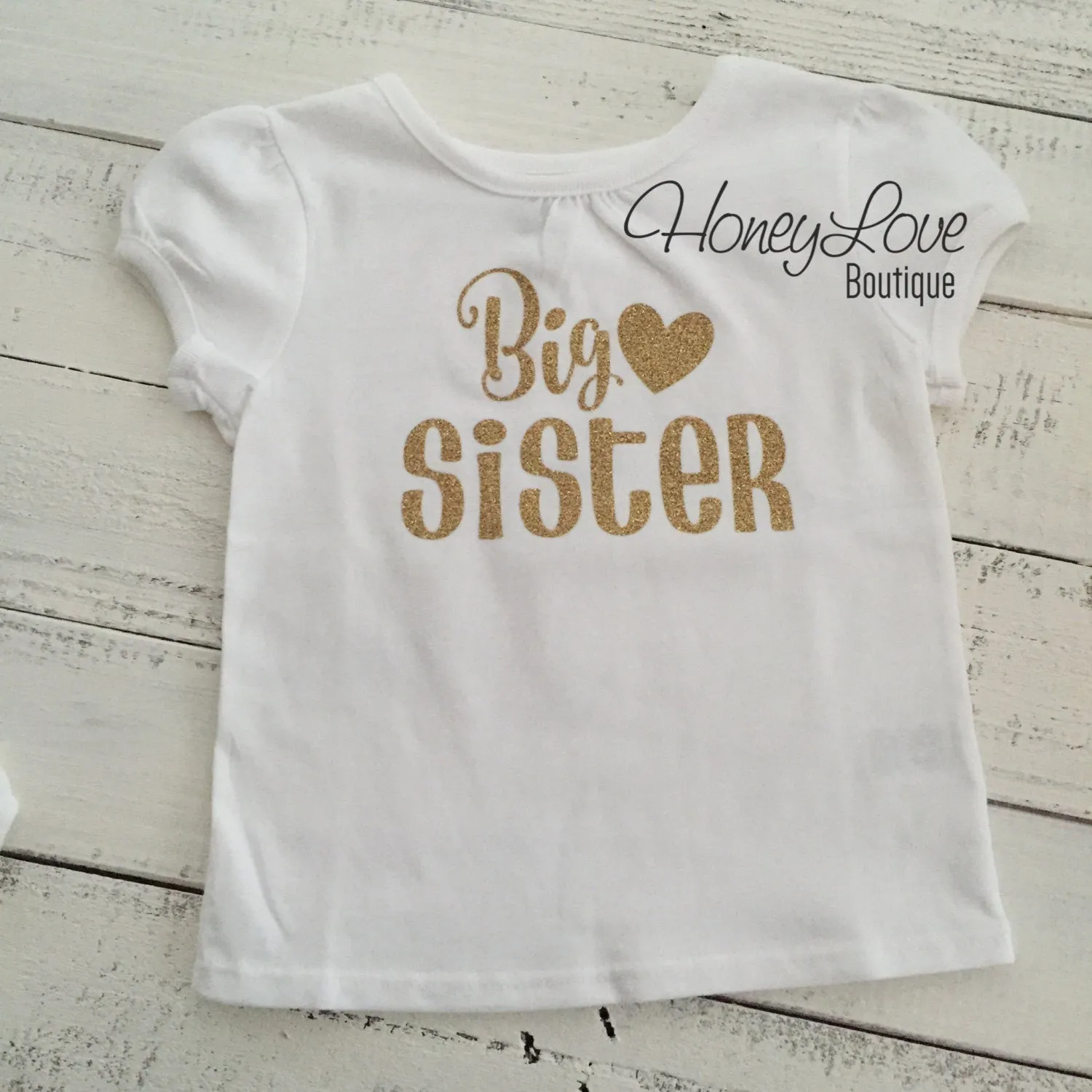 Sister shirts - Gold Glitter - Adult Unisex Sizes