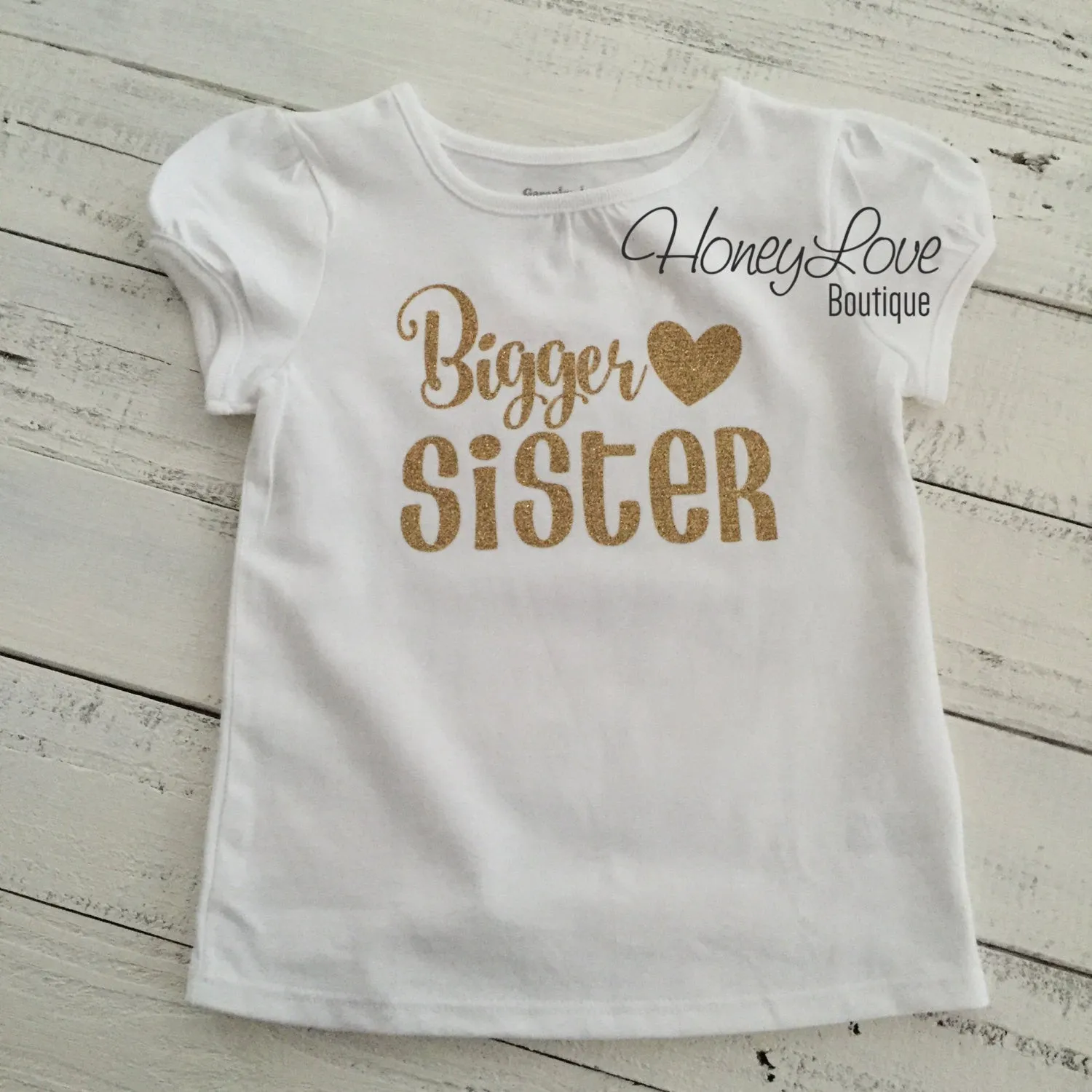 Sister shirts - Gold Glitter - Adult Unisex Sizes