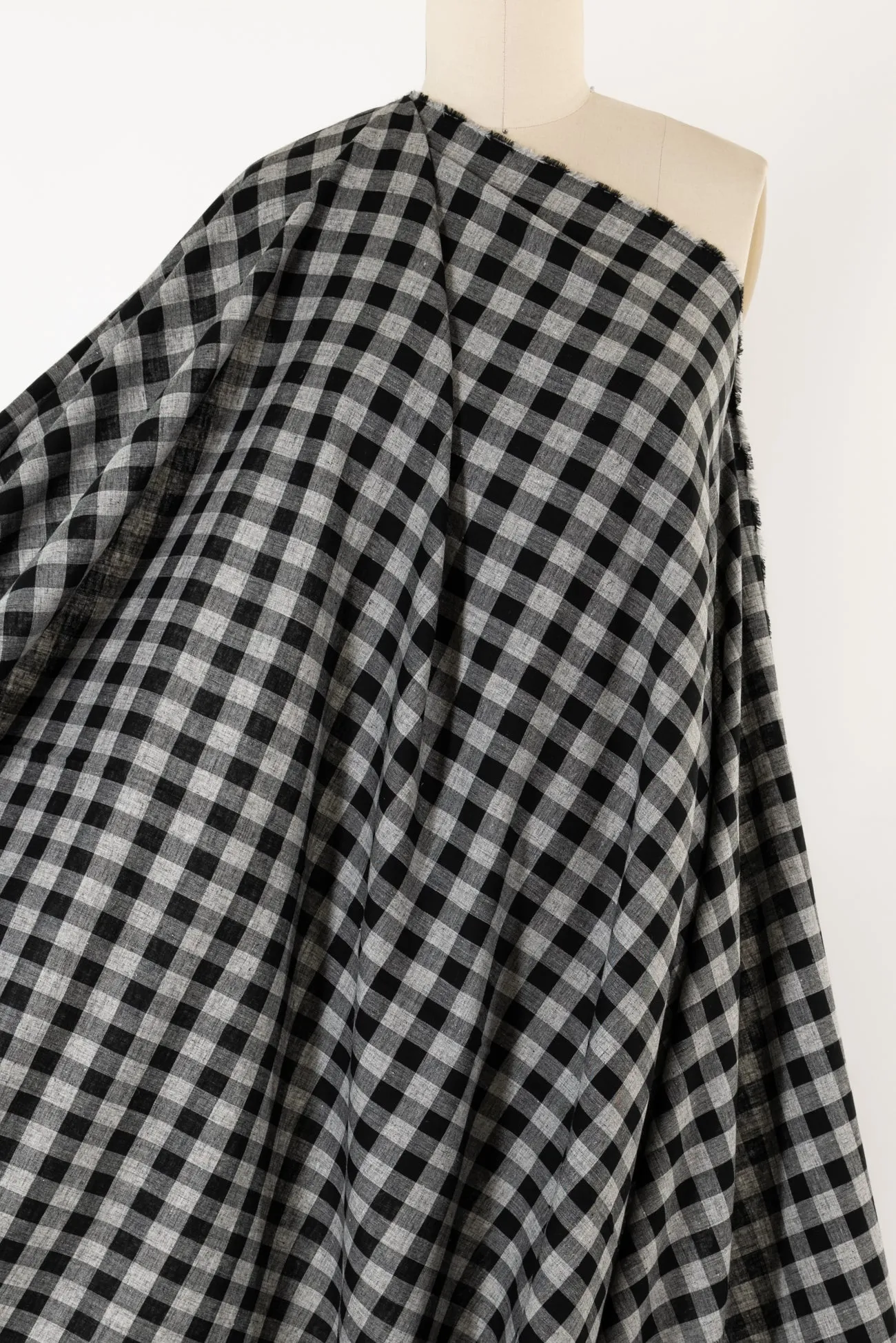 Smoky Checks Cotton Flannel Woven