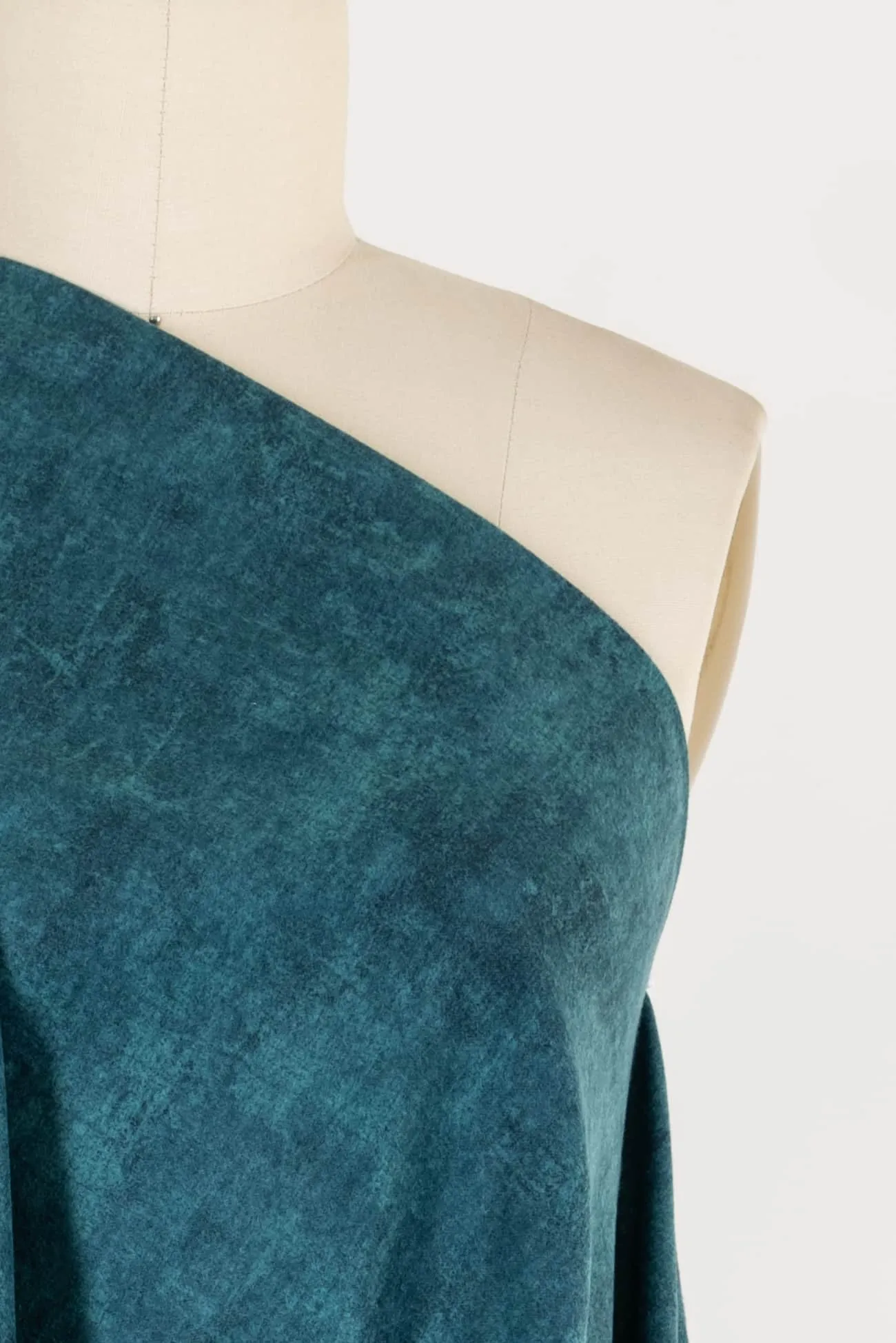 Taos Teal Cotton Flannel Woven